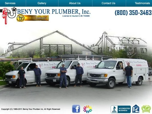 Beny Your Plumber Logo