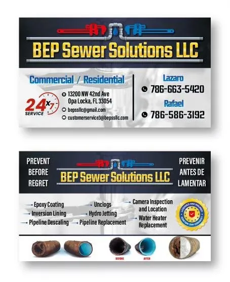 Slide of BEP Sewer Solutions