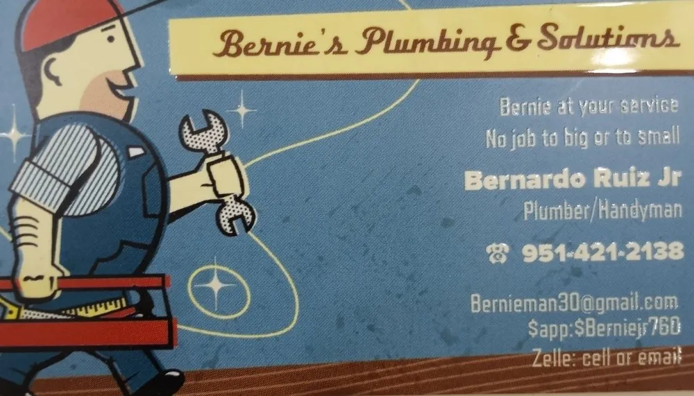 Slide of Bernie's plumbing & solutions