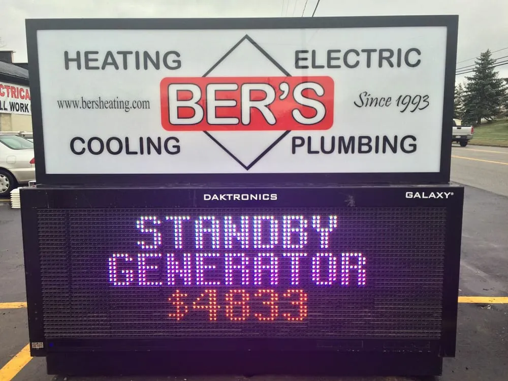 Slide of BER’s HVAC, Plumbing & Electric