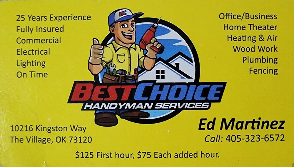Quality emergency plumbing service in The Village, OK - Best Choice Handyman Services