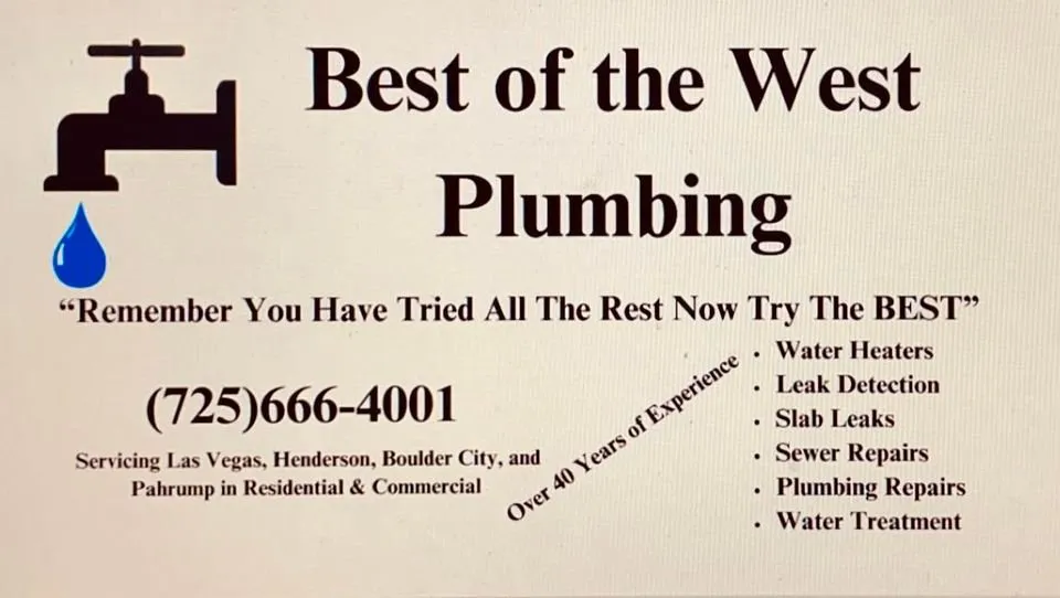 Slide of Best of the West Plumbing