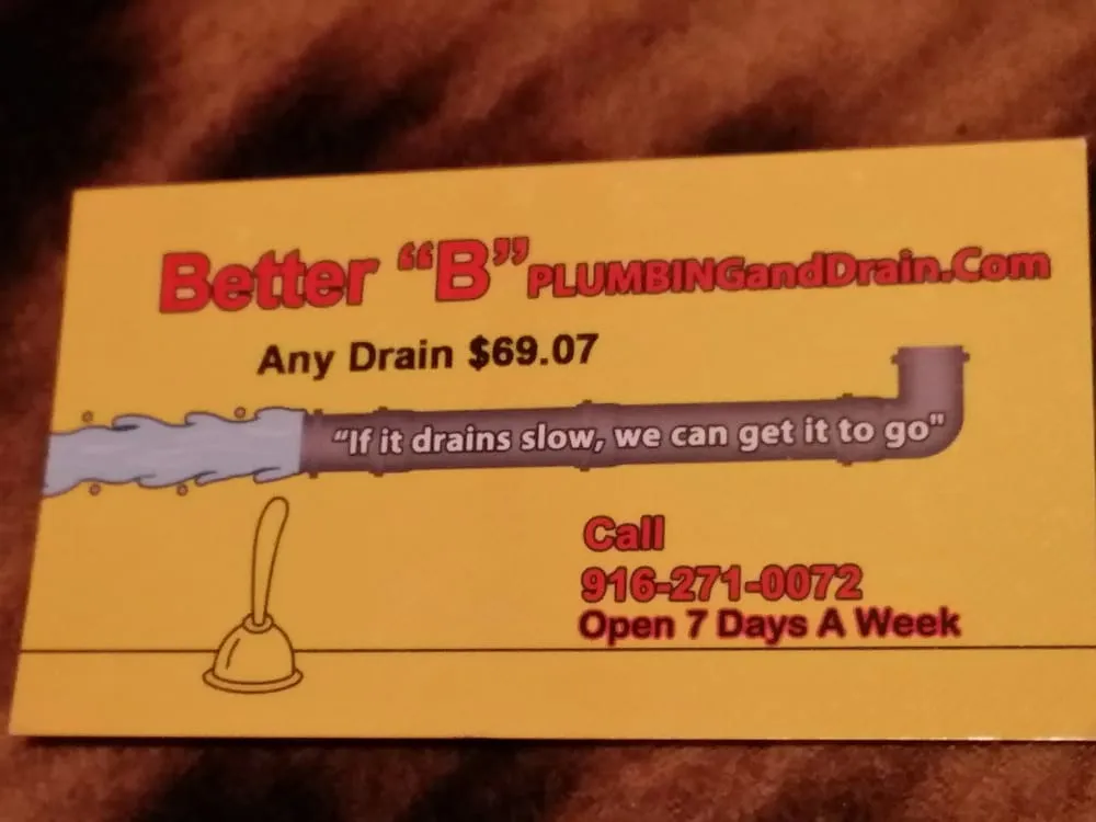 Slide of Better B Plumbing and Drain
