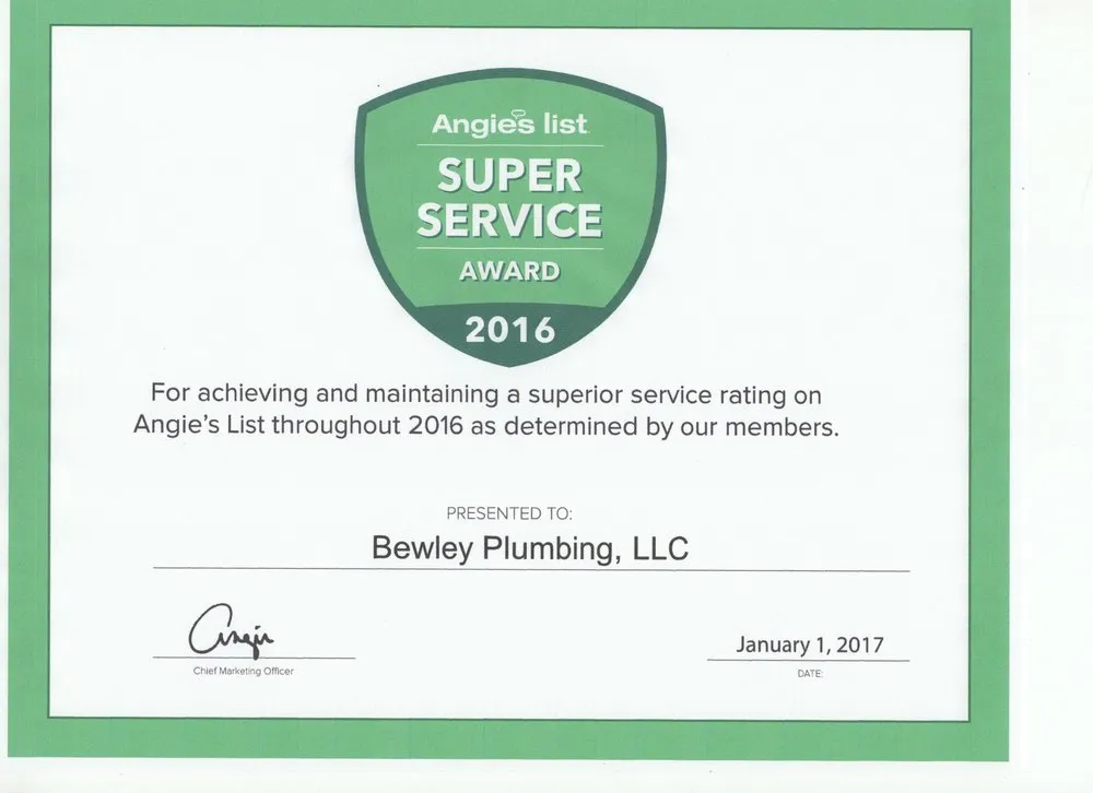 Slide of Bewley Plumbing