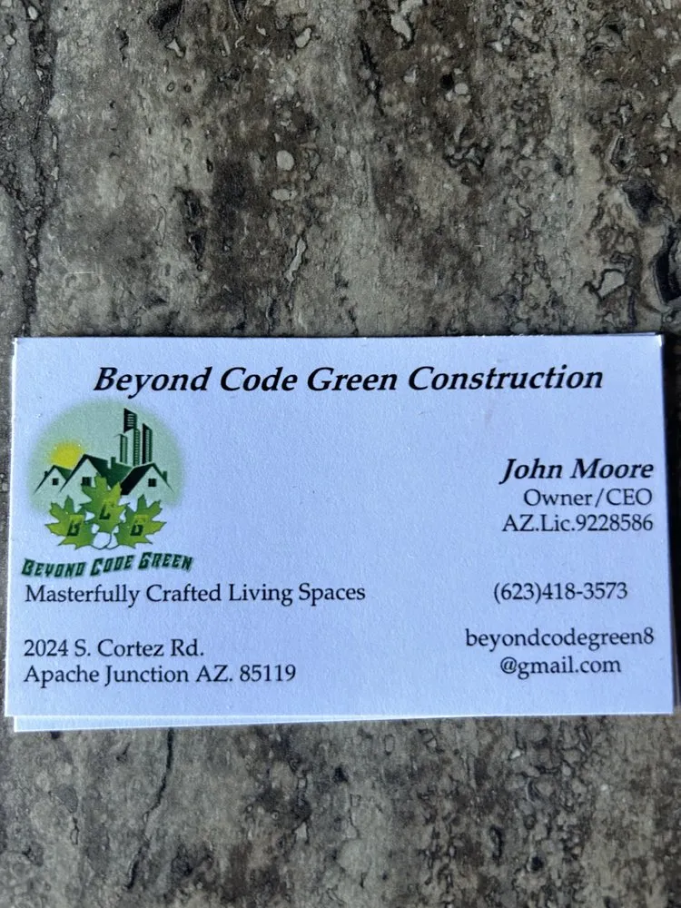 Reliable emergency plumbing for homes in Apache Junction, AZ by Beyond Code Green Construction