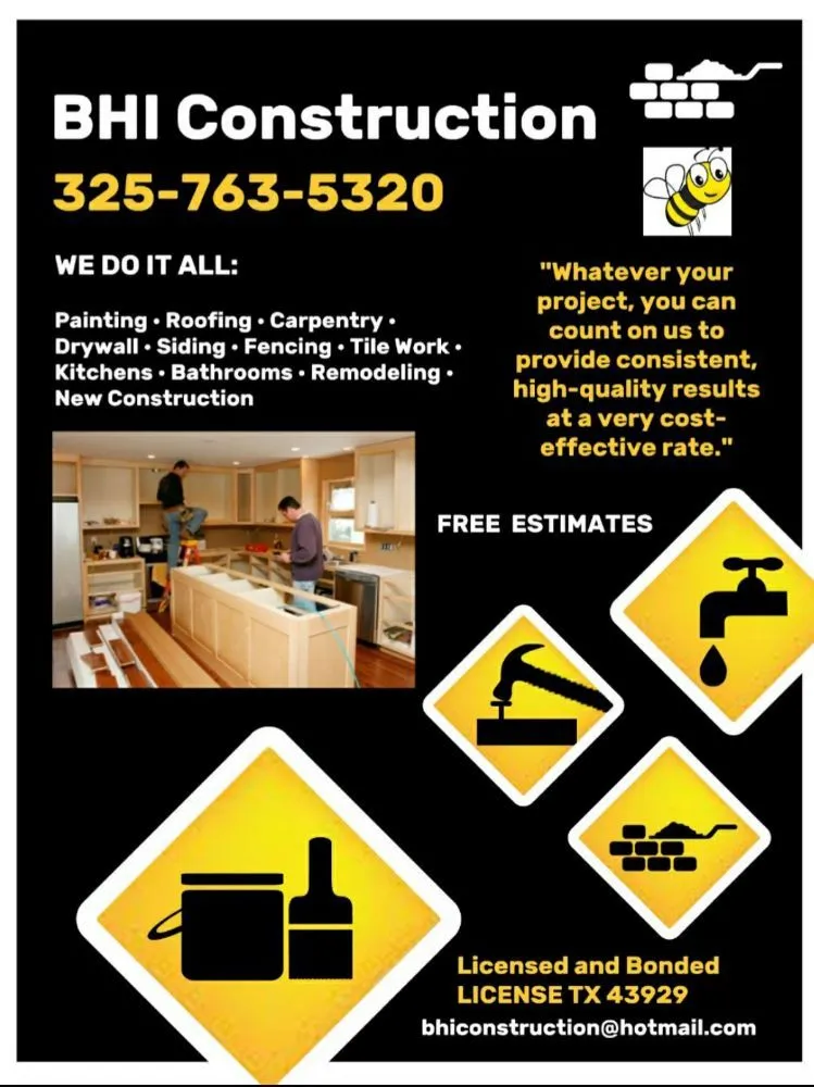 Slide of BHI Construction