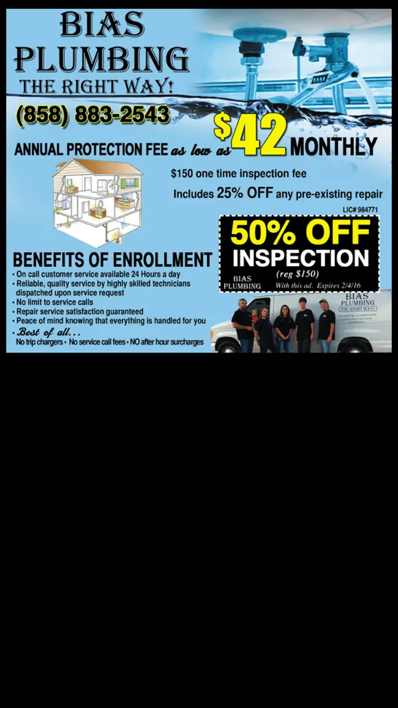 Slide of Bias Plumbing