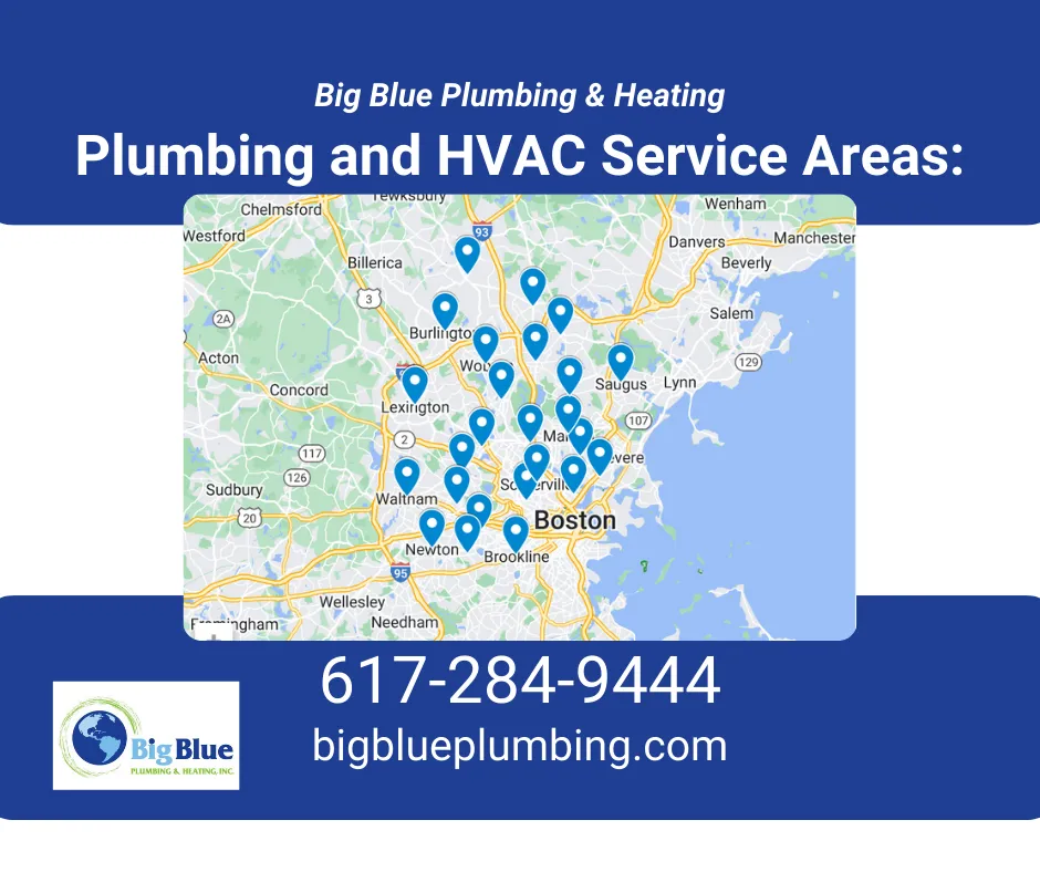 Expert drain cleaning service in Medford, MA - Big Blue Plumbing & Heating
