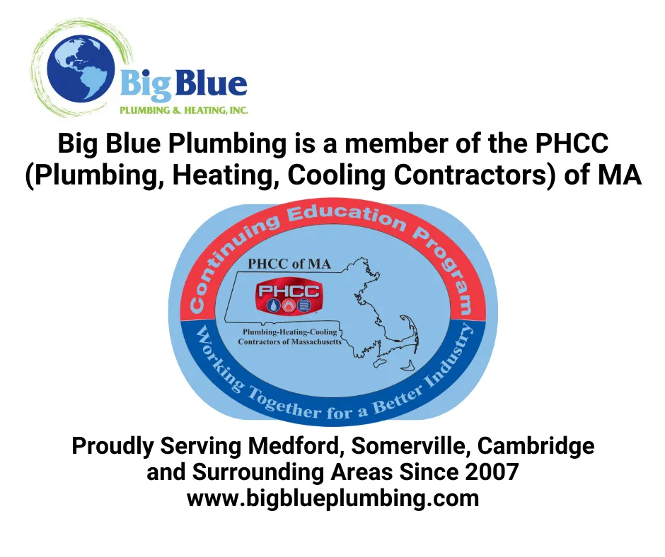 Top-rated pipe repair service in Medford, MA - Big Blue Plumbing & Heating