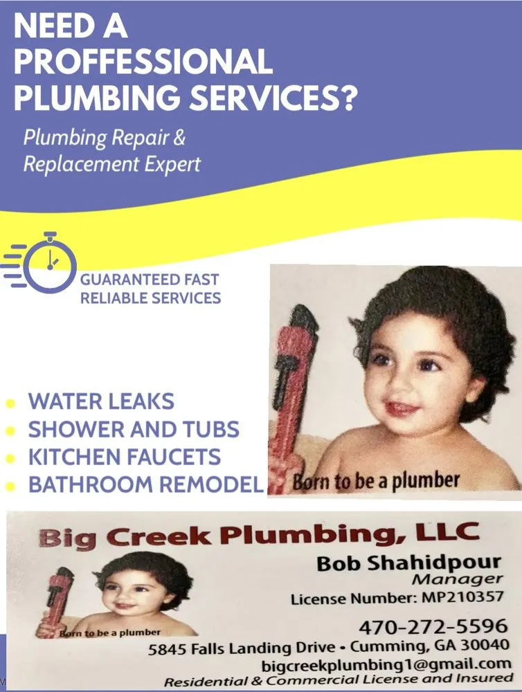 Slide of Big Creek plumbing