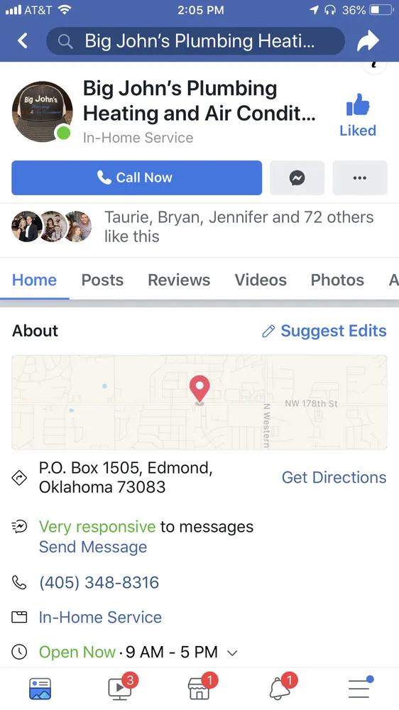 Slide of Big John's Plumbing