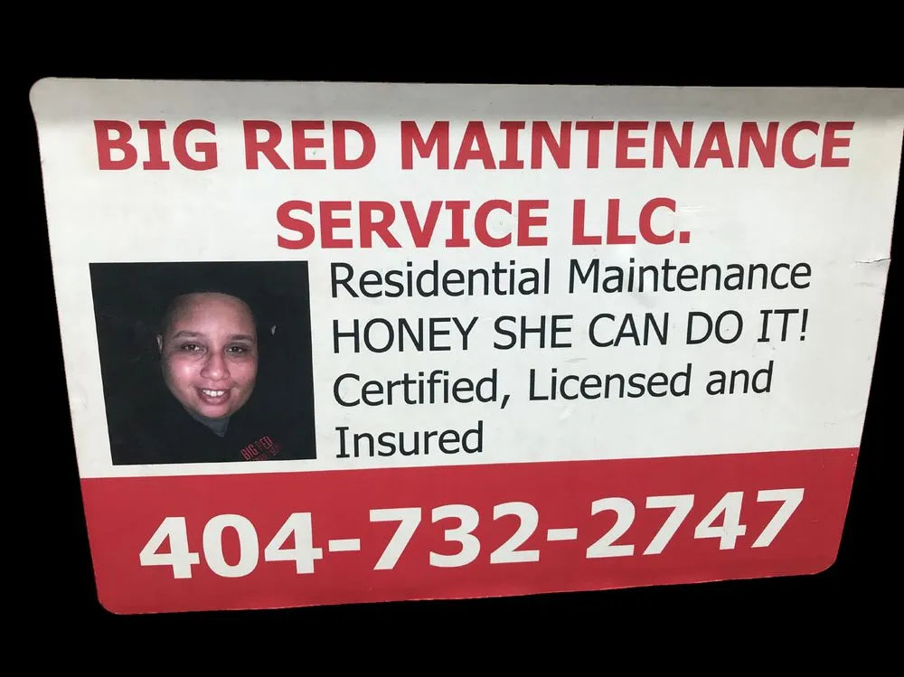 Slide of Big Red Maintenance Service