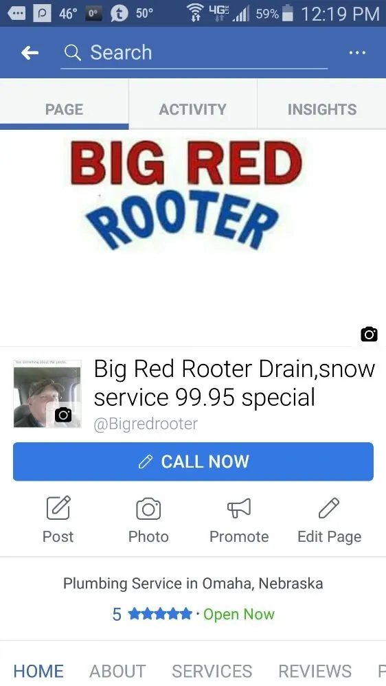 Slide of Big Red Rooter