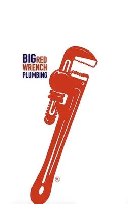 Big Red Wrench Plumbing Logo