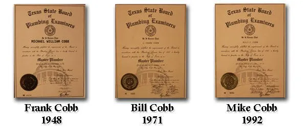 Slide of Bill Cobb & Sons Plumbing