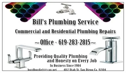 Slide of Bill's Plumbing Services