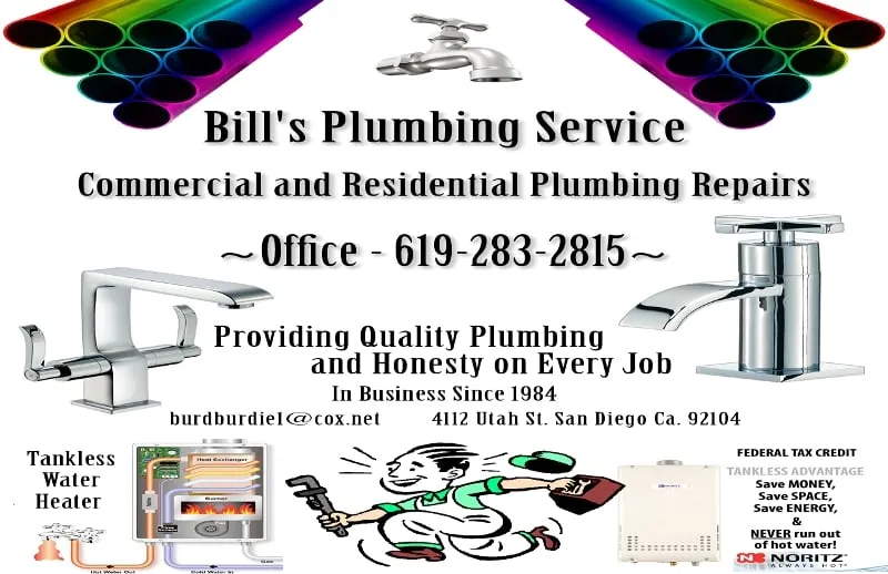 Slide of Bill's Plumbing Services