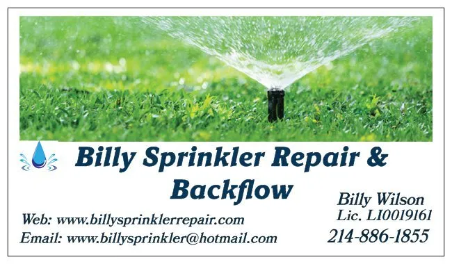 Slide of Billy Sprinkler Repair