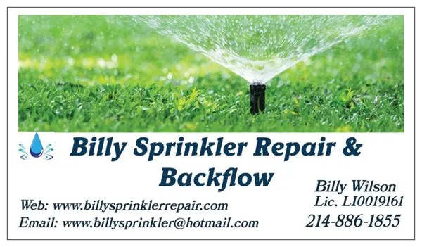 Billy Sprinkler Repair Logo