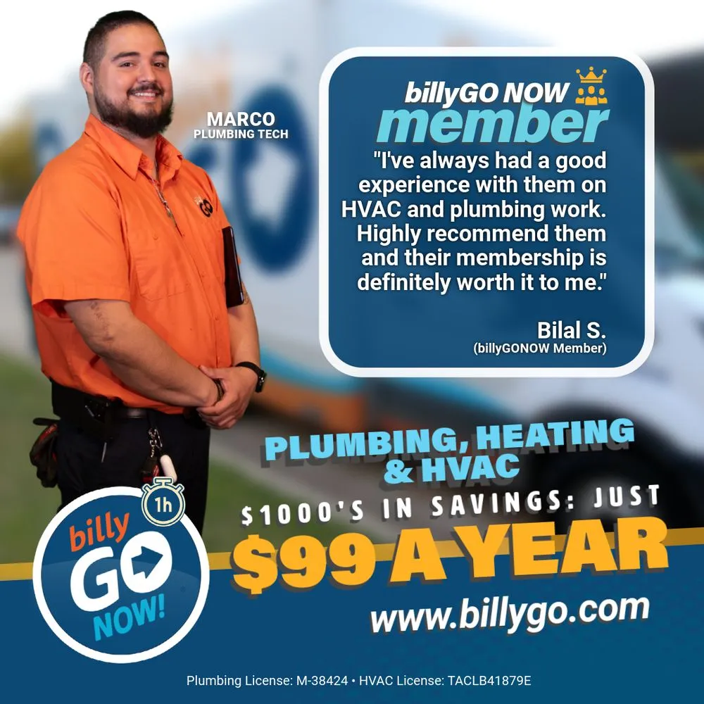 Slide of billyGO Air Conditioning & Plumbing