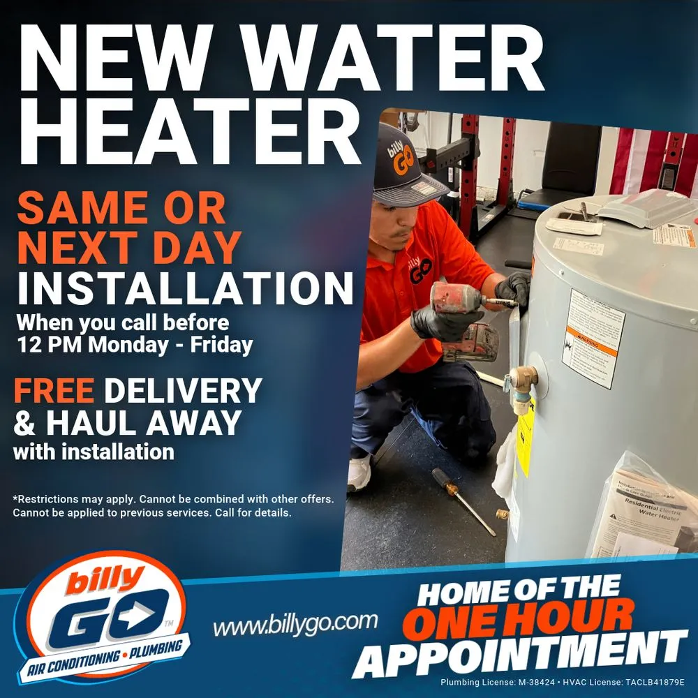 Slide of billyGO Air Conditioning & Plumbing