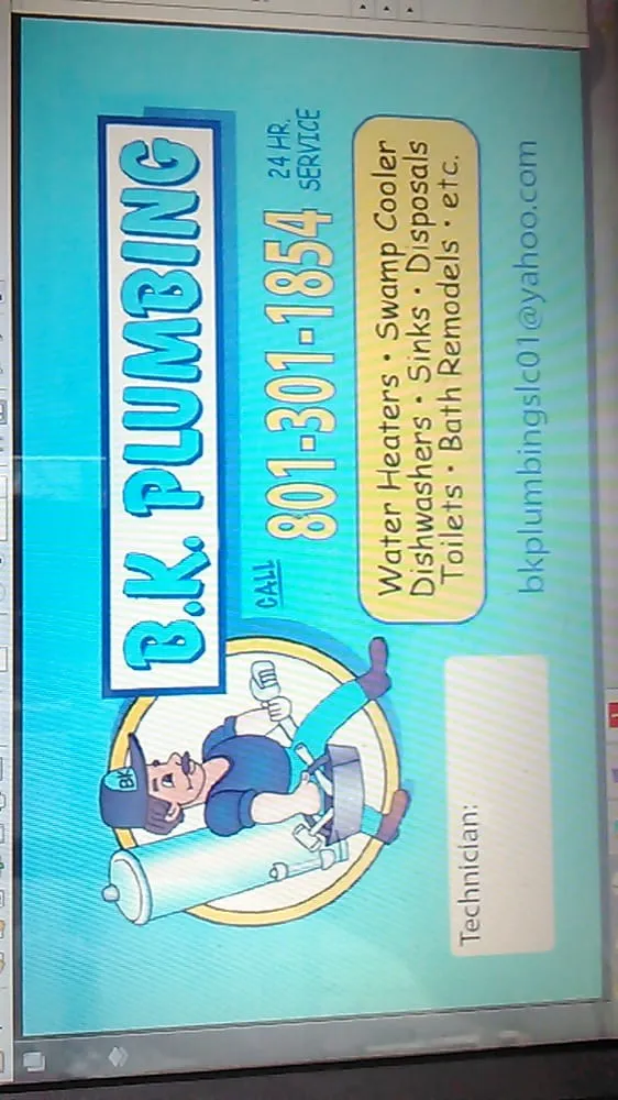 Slide of BK Plumbing