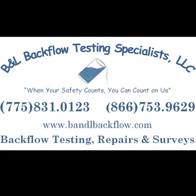 B&L Backflow Testing Specialists Logo