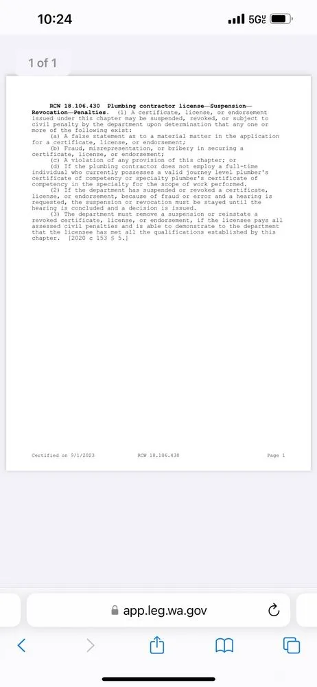 Slide of Black Bull Plumbing