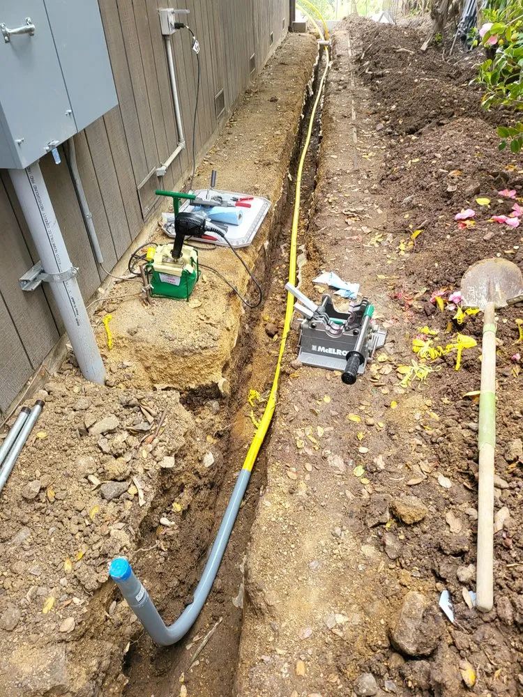 Slide of Black Diamond rooter and plumbing