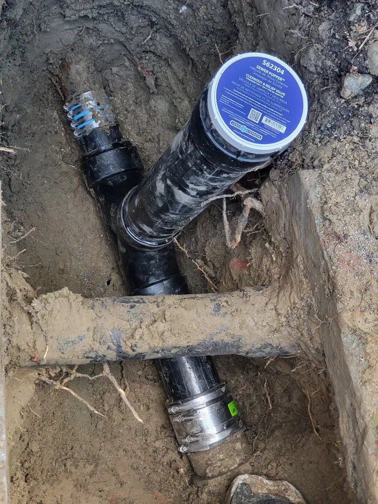 Slide of Black Diamond rooter and plumbing