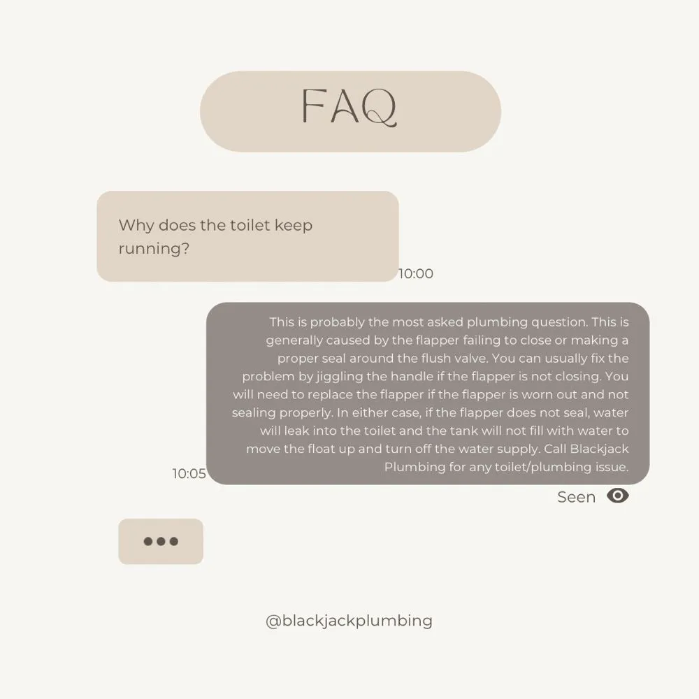 Slide of Blackjack Plumbing