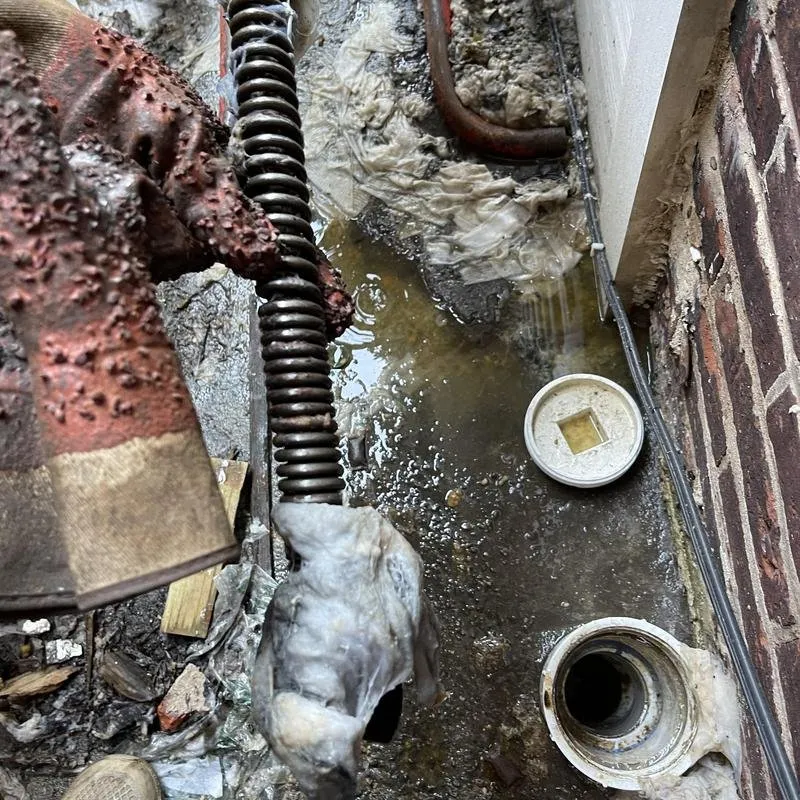 Slide of Blackwater Drain Cleaning