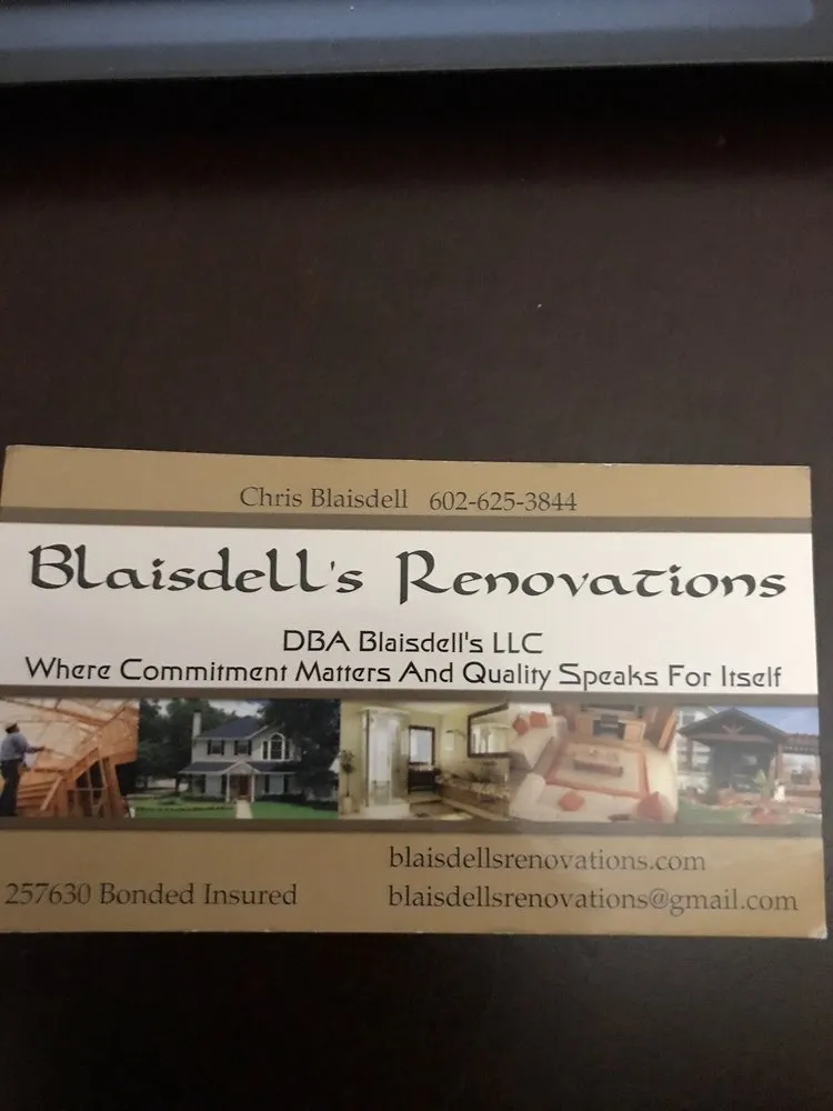 Slide of Blaisdell's Renovations