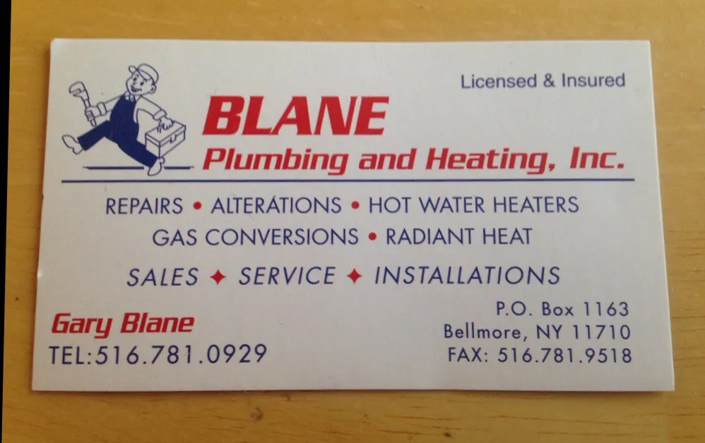 Slide of Blane Plumbing & Heating