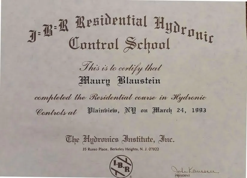 Slide of Blaustein Plumbing