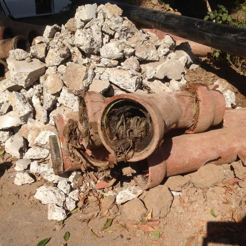 Slide of Blue and Red Plumbing