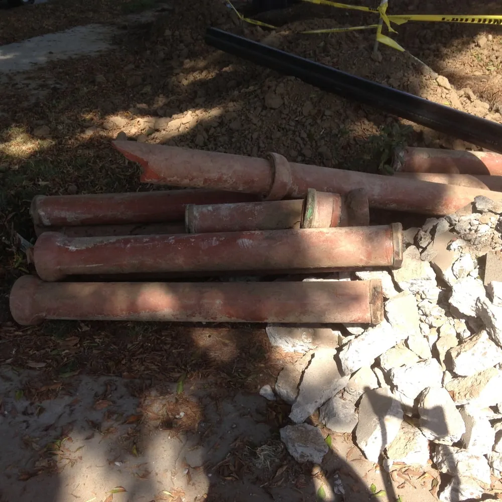 Slide of Blue and Red Plumbing