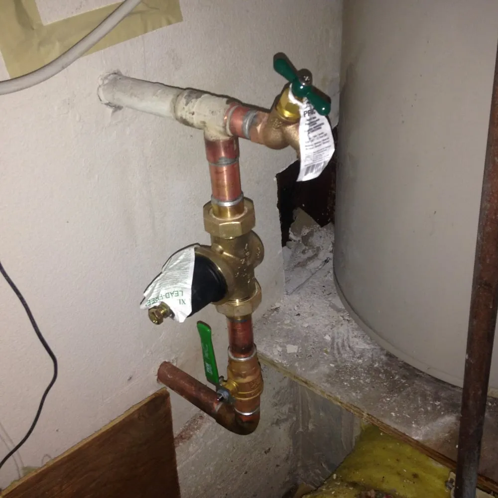 Slide of Blue and Red Plumbing