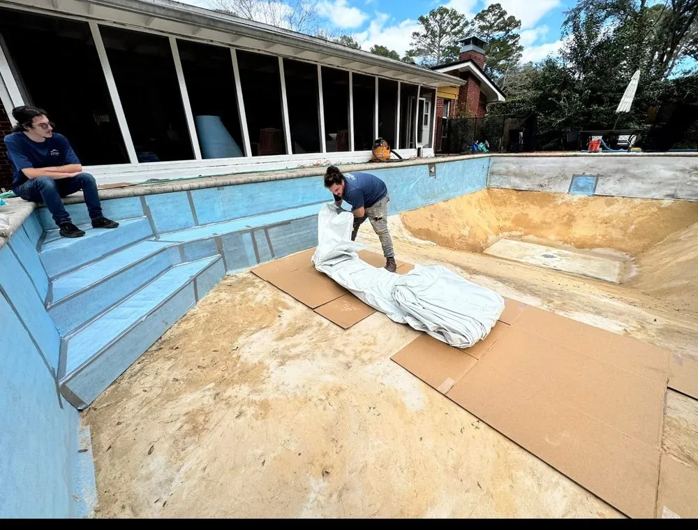 Slide of Blue Aqua Pools Spa