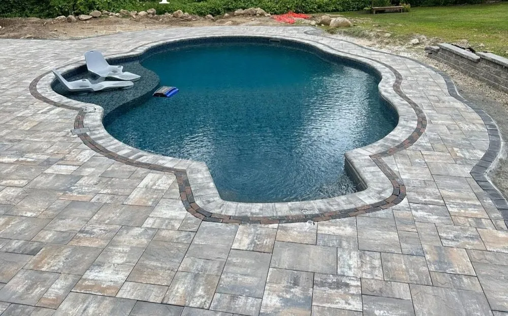 Slide of Blue Aqua Pools Spa