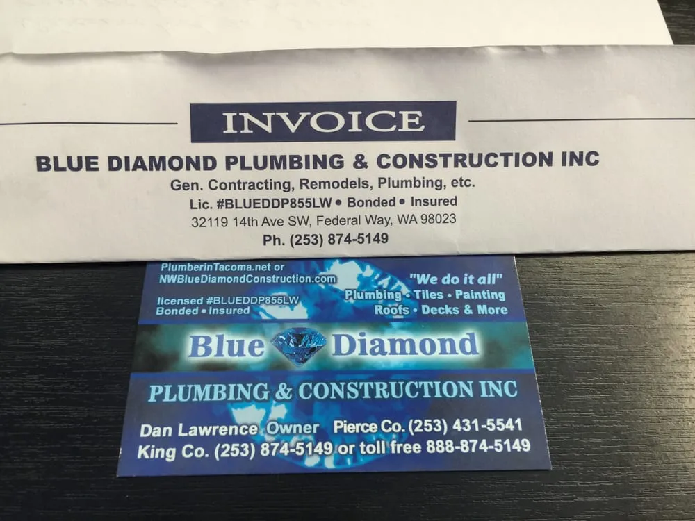 Slide of Blue Diamond Plumbing & Construction