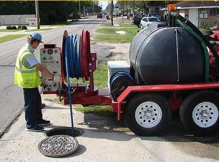 Slide of Blue Flash Drain & Sewer Cleaning