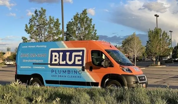 Slide of Blue Plumbing and Drain Cleaning