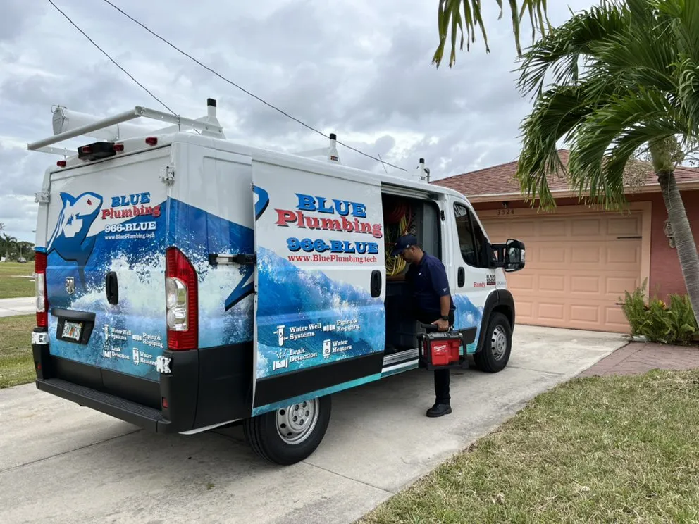 Slide of Blue Plumbing