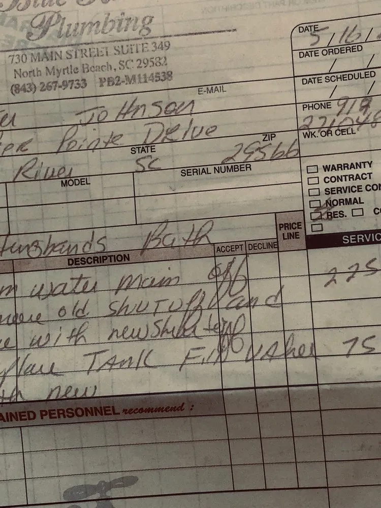 Slide of Blue Ribbon Plumbing