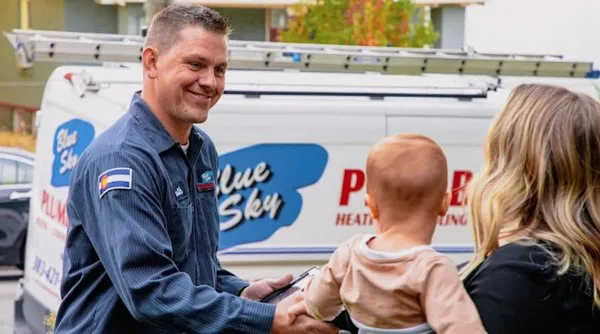 Blue Sky Plumbing, Heating, Cooling & Electric Logo