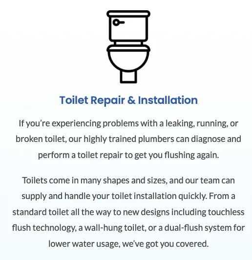 Slide of Blue Sky Plumbing