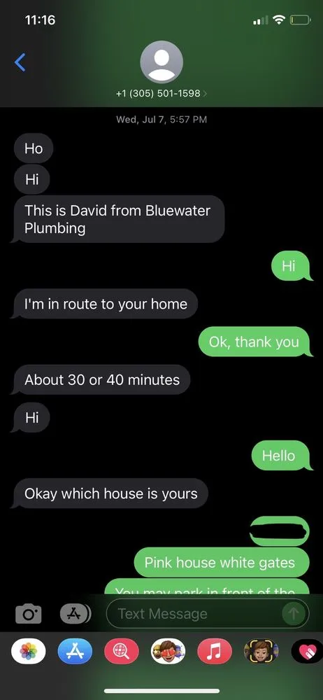 Slide of Blue Water Plumbing