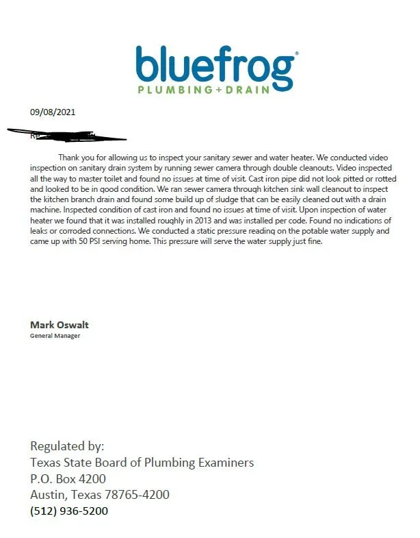 Slide of Bluefrog Plumbing + Drain
