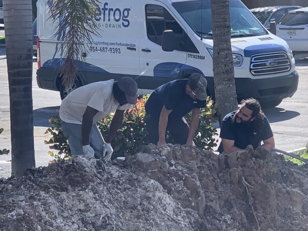Emergency pipe repair for homes in Deerfield Beach, FL by Bluefrog Plumbing + Drain